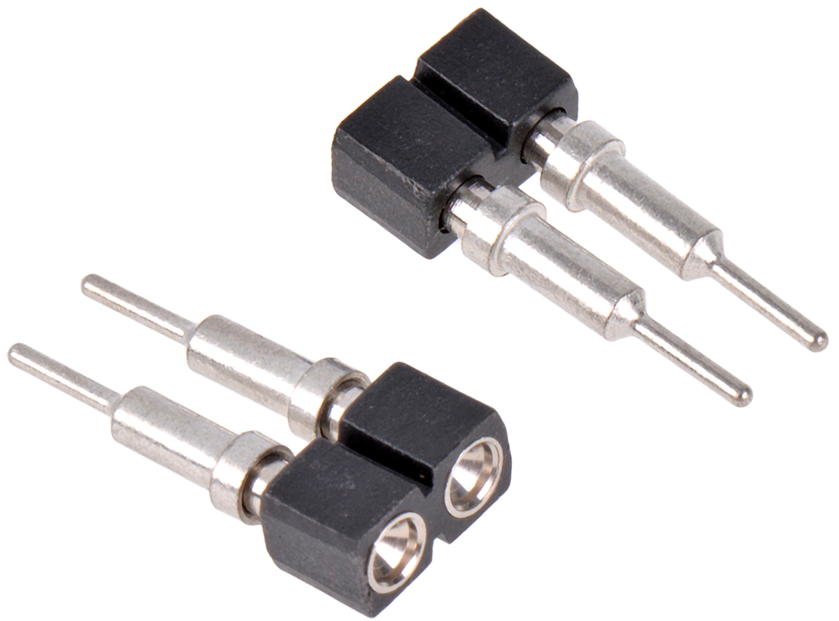 2 Way Preci-Dip Straight Through Hole 2.54 mm Pitch Socket Contact Carrier 100 V ac, 150V dc, Solder, 3A