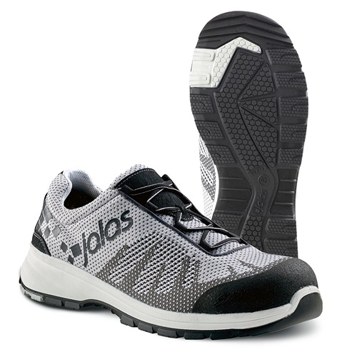 Jalas 7128 Unisex Black, Grey, White Aluminium Safety Shoes, UK 2, EU 35