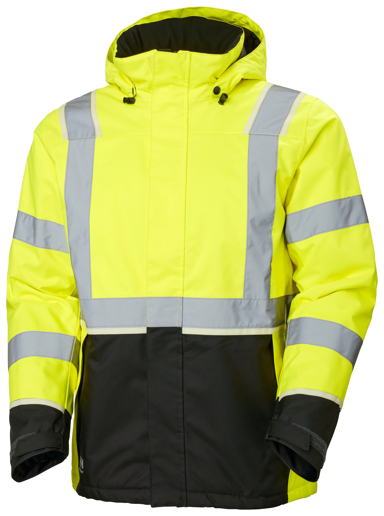 Helly Hansen White, Green, Black, Yellow Unisex Hi Vis Jacket, M