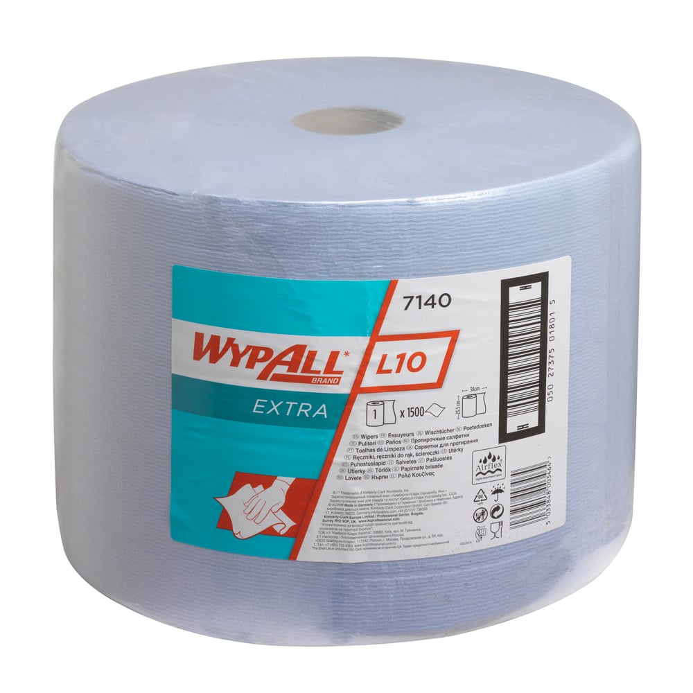 7140 WYPALL WypAll® L10 General Clean™ () Roll Paper Towel, 380 x 300 mm, 1, 1500 Sheets