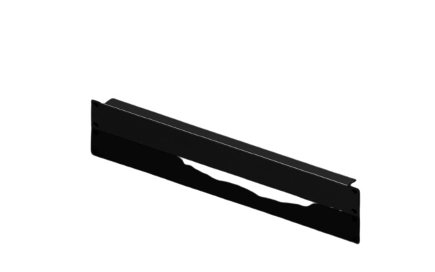 Rittal Black Steel Blanking Panel, 1 U