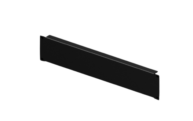 Rittal Black Steel Blanking Panel, 2 U