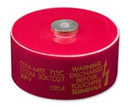 Vishay Single Layer Ceramic Capacitor 3.3 nF 40kV dc -20 to 80 % Y5U Dielectric, 715C, Screw 85 °C Max Op. Temp.
