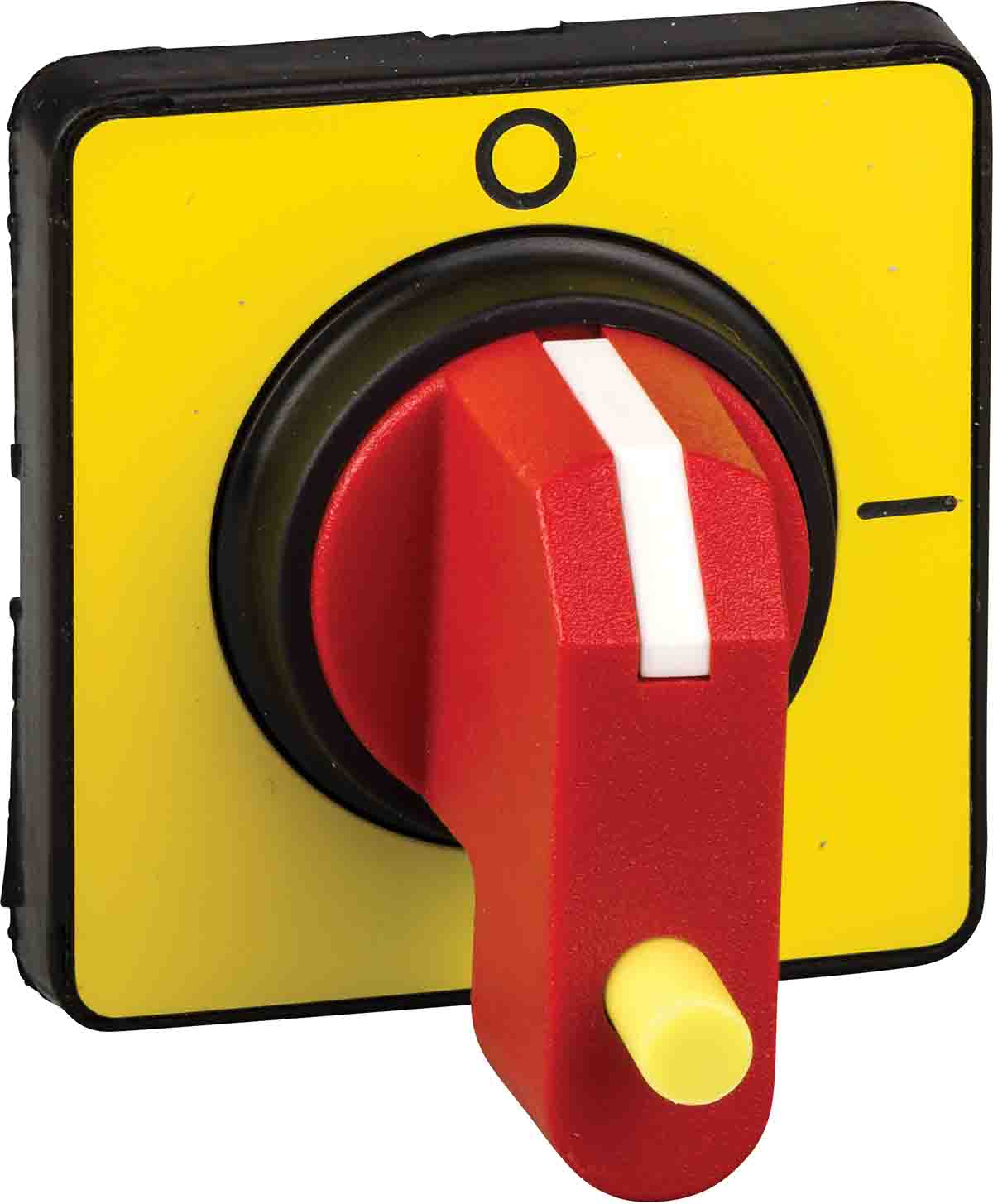 Yellow handle with legend, padlockable.