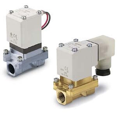 SMC Solenoid Valve VXZ242FZ3AA, 2 port(s) , NO, 24 V dc, 1/4in