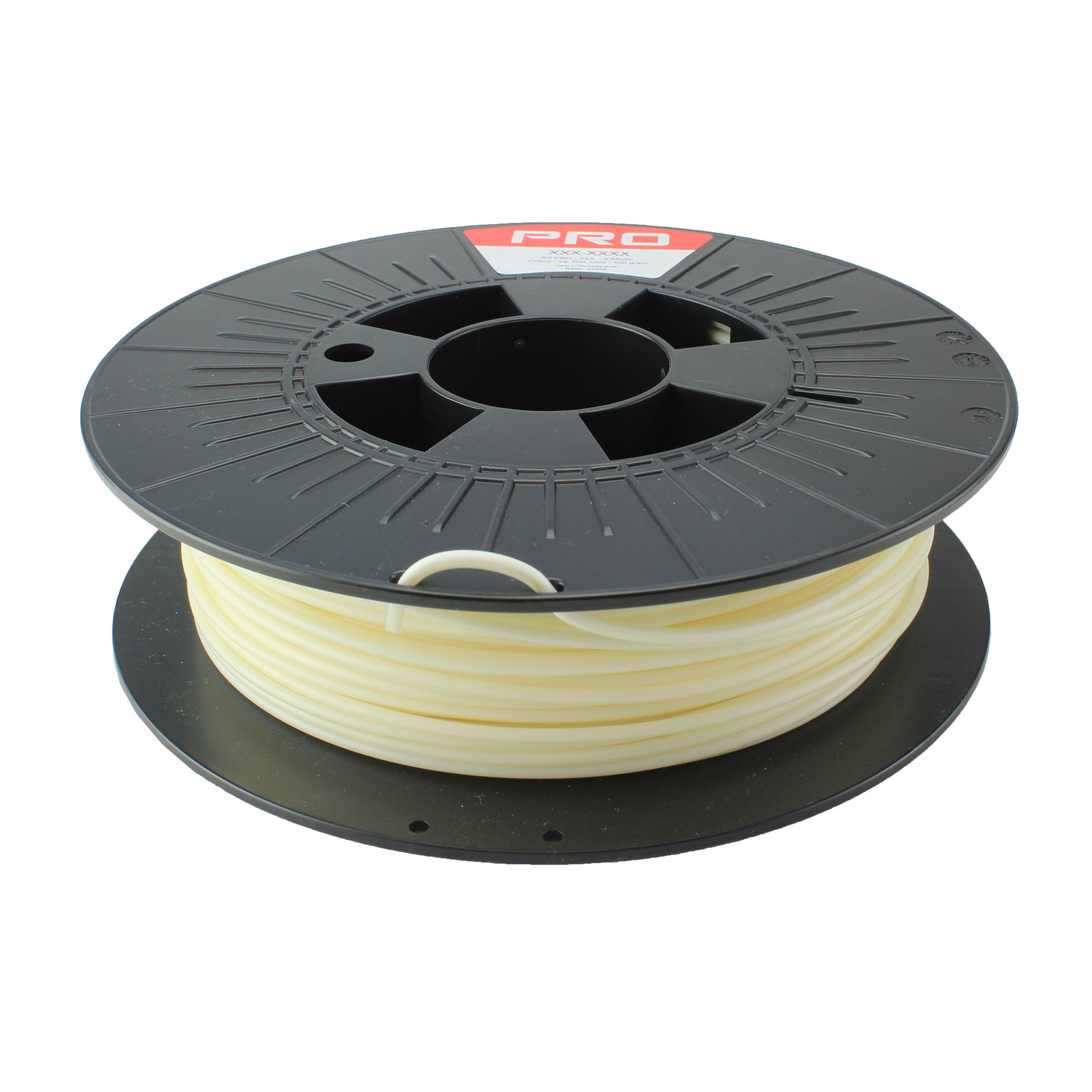 232-5397 RS PRO 2.85mm Natural Tough PLA 3D Printer Filament, 500g