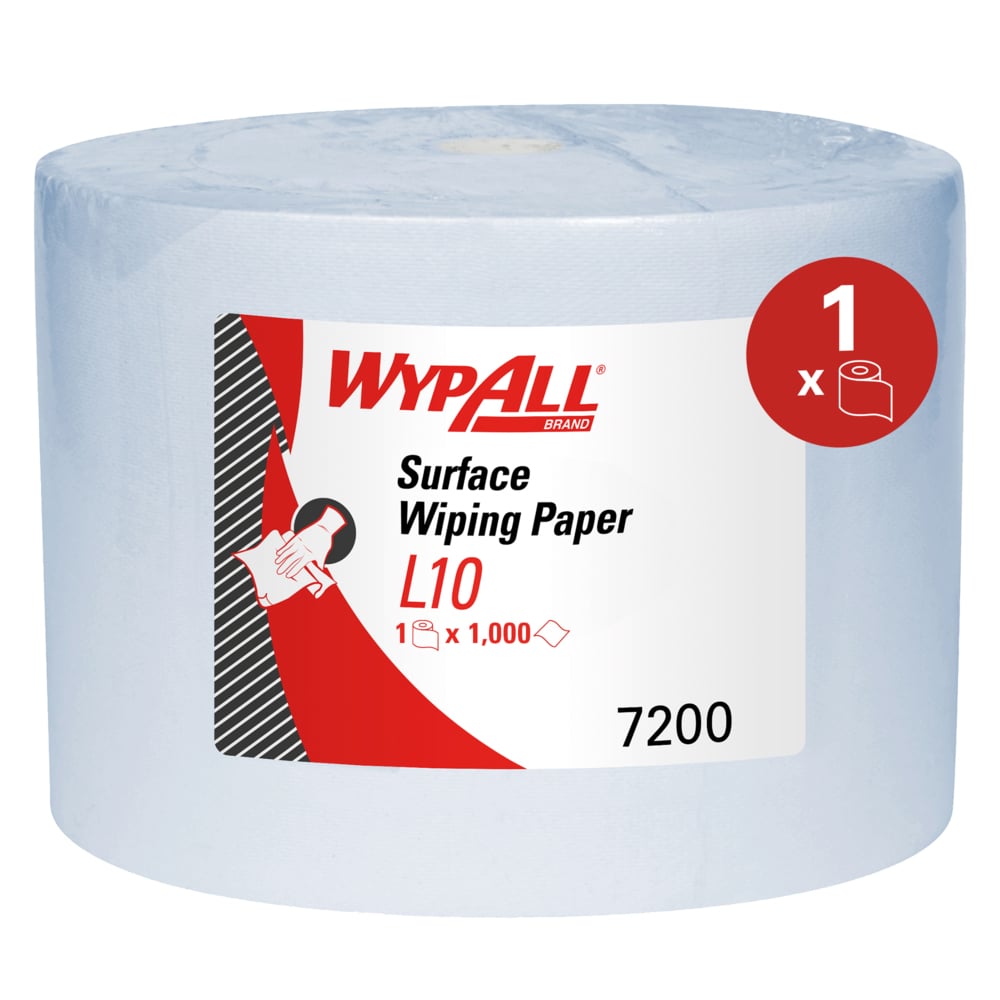 WYPALL WypAll Roll Paper Towel, 380 x 235 mm, 1 Ply, 1000 Sheets