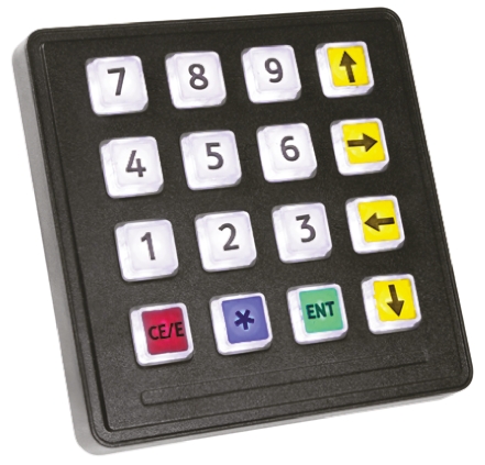 Storm IP65 16 Key Illuminated Polymer Keypad