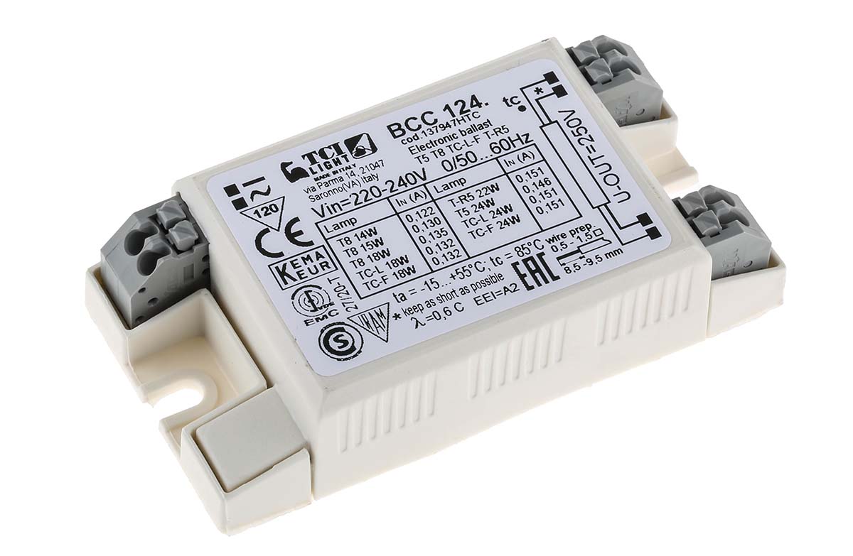 RS PRO 1 x 14 → 18 W, 1 x 14 to 18 W, 1 x 18 → 24 W, 1 x 18 to 24 W, 1 x 22 W, 1 x 24 W Electronic Compact