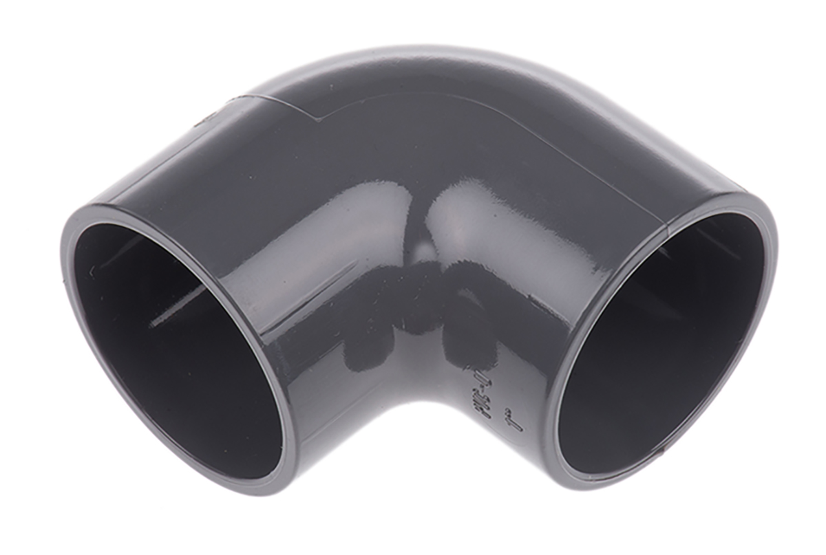 Georg Fischer Plastic Pipe Fitting, 90° Push-in Elbow 1 in