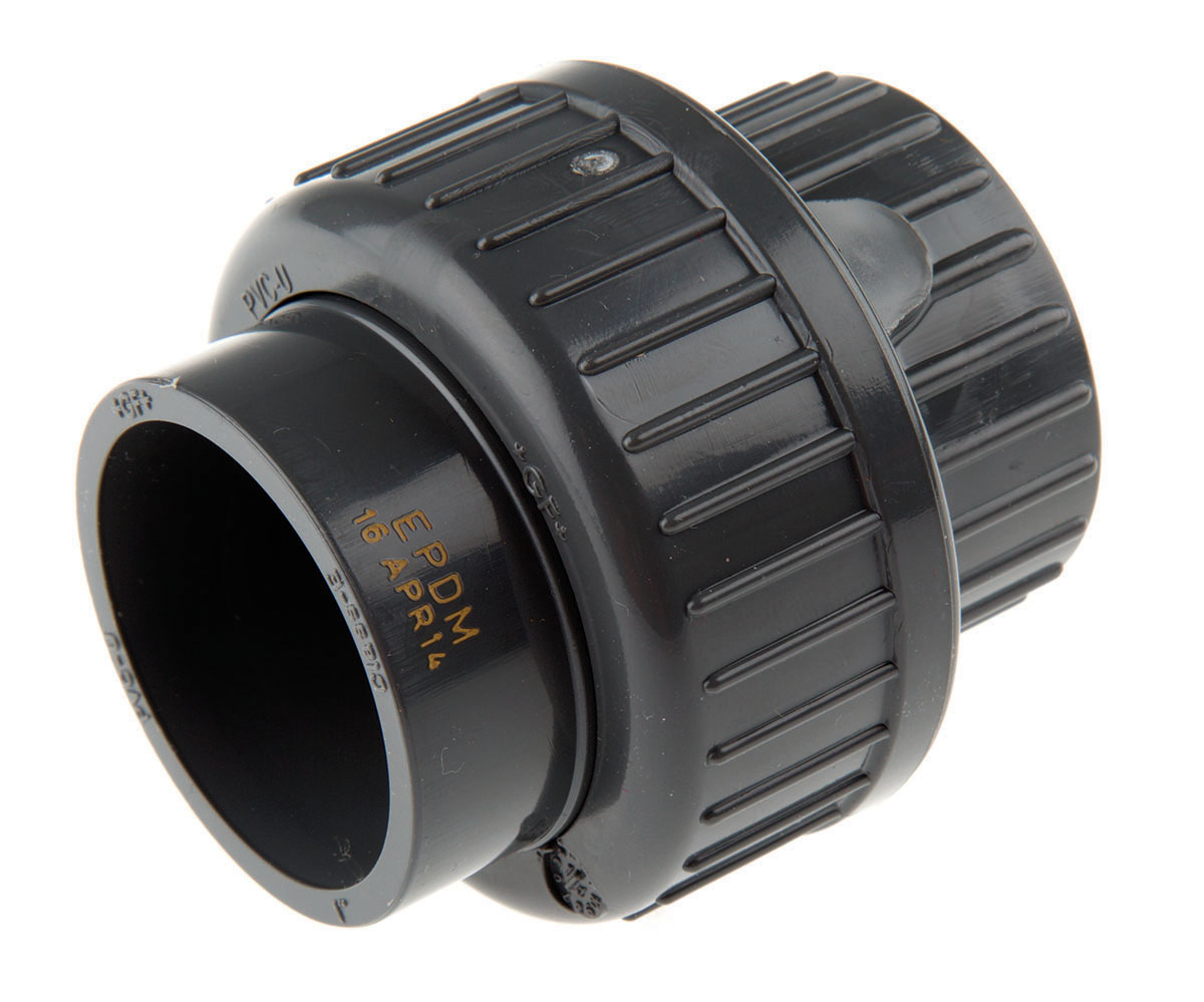 Georg Fischer Plastic Pipe Fitting, Straight Push-in Union 1 in