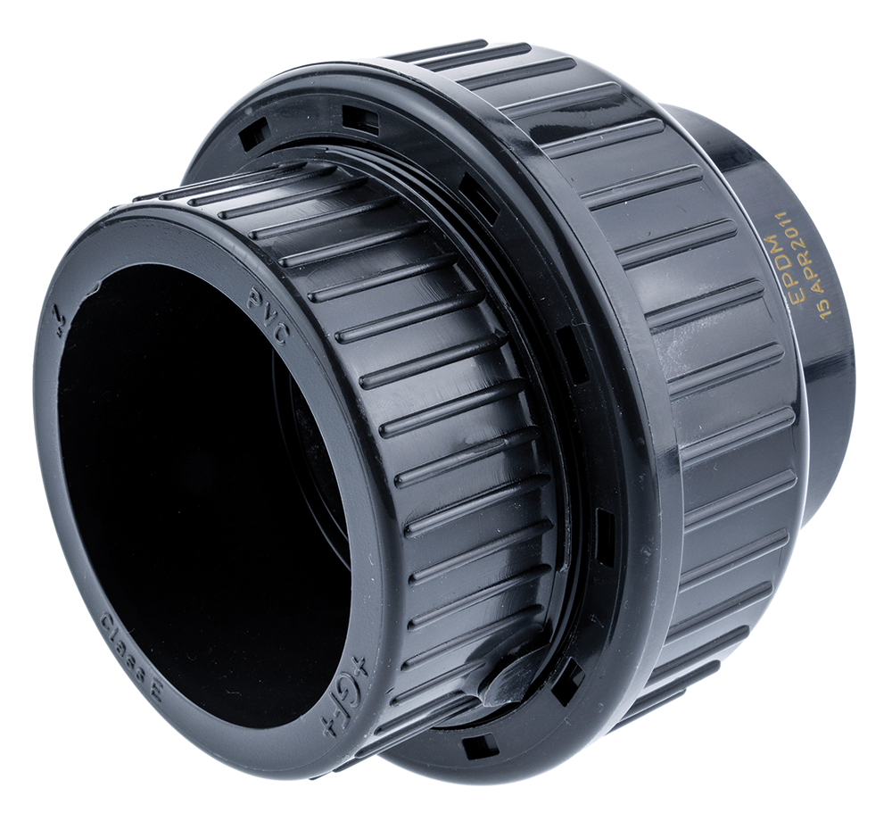 Georg Fischer Plastic Pipe Fitting, Straight Push-in Union 2 in