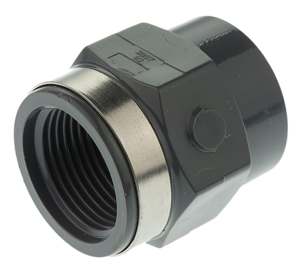 Georg Fischer Plastic Pipe Fitting, Straight Push-in Socket 3/4 in