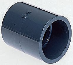 Georg Fischer Plastic Pipe Fitting, Straight Adapter Socket