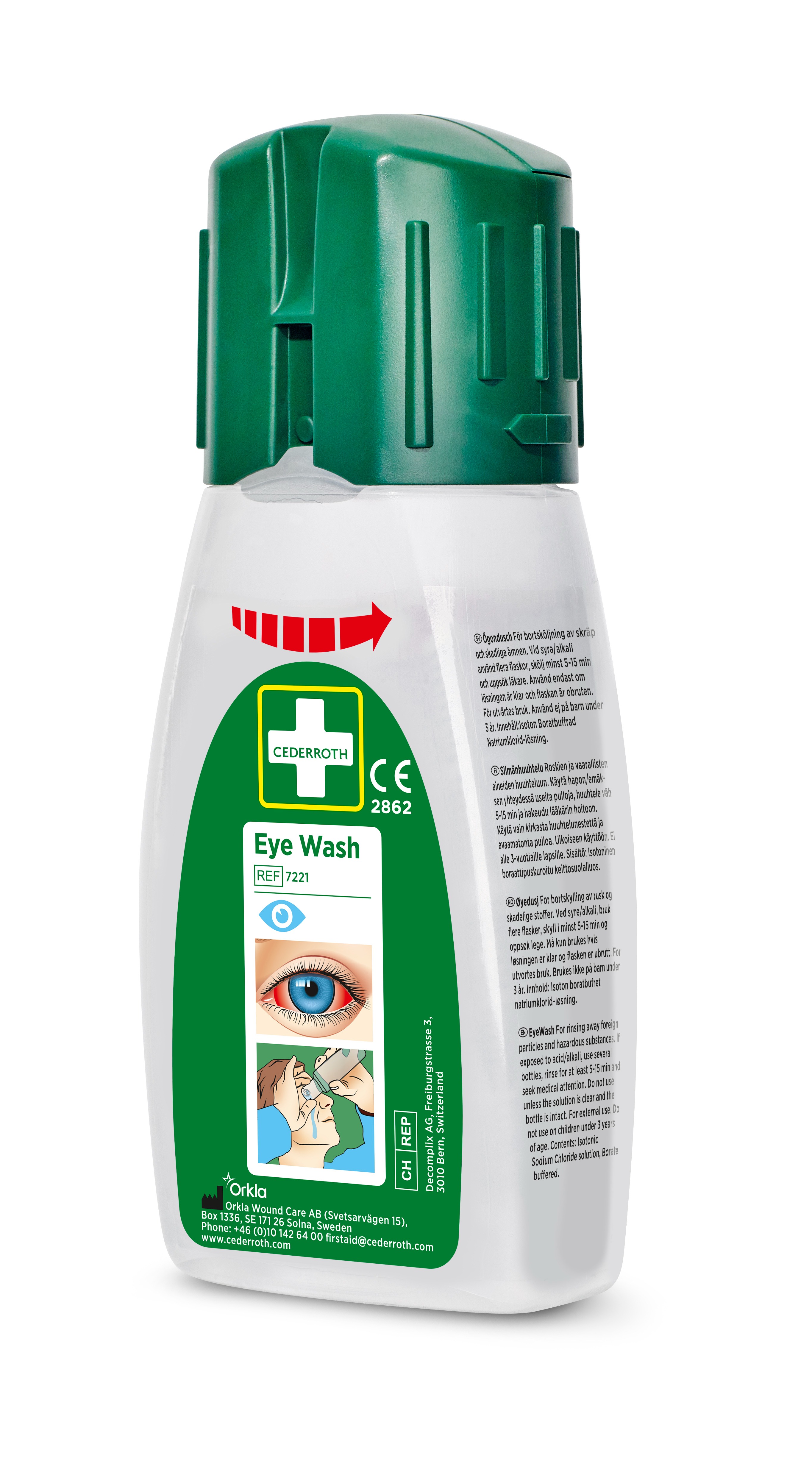 Cederroth Portable Eyewash Bottle Eyewash Bottle