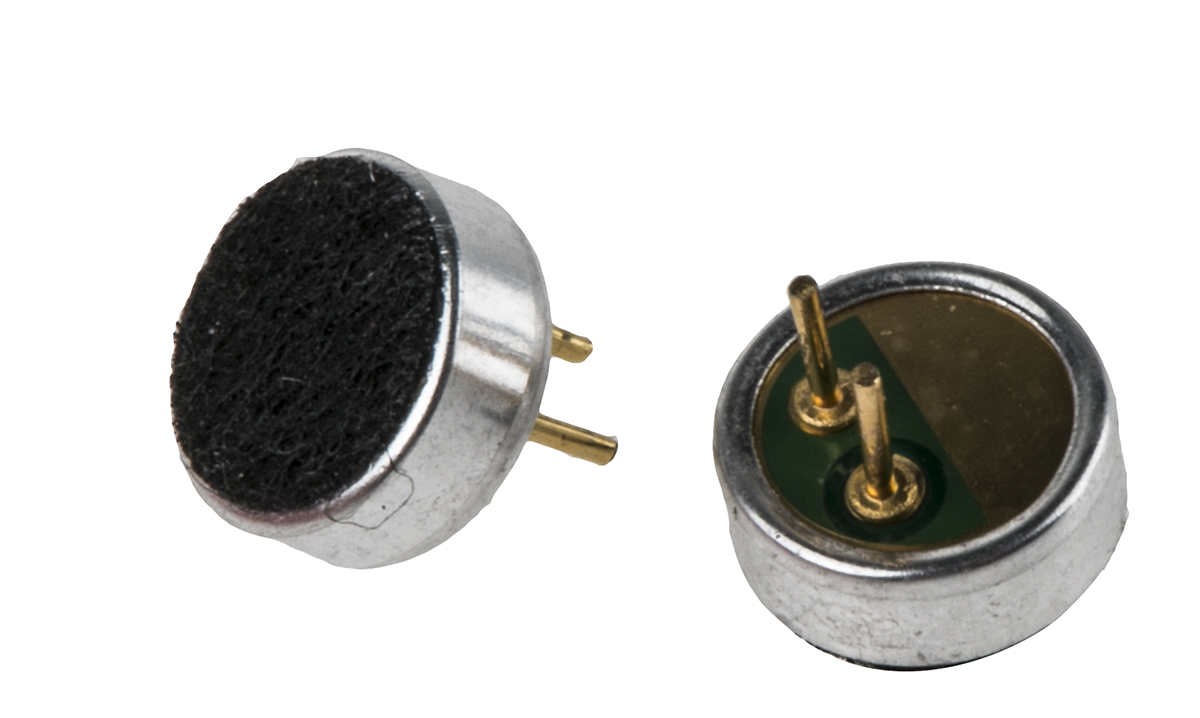 RS PRO Omni-Directional, Through Hole 6 mm Microphone Condenser -40dB