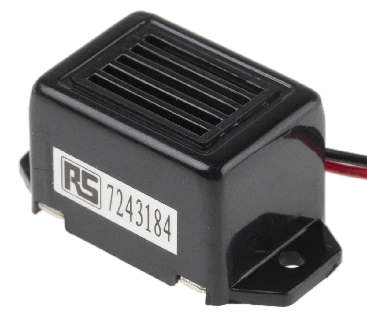 RS PRO 75 dB Flange Continuous Internal Magnetic Buzzer Component 15.5 mm 9 V dc Min 33.5 mm 15.5mm 15V dc Max