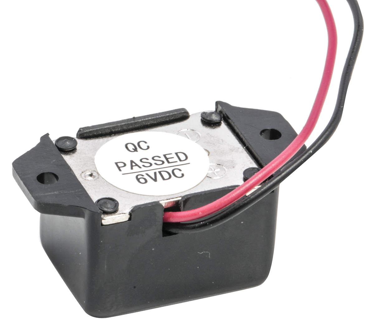 724-3188 RS PRO 75 dB Flange Continuous Internal Magnetic Buzzer Component 15.5 mm 4 V dc Min 33.5 mm 15.5mm 8V dc Max