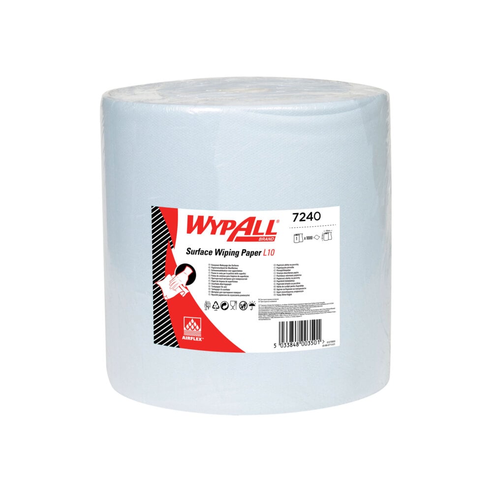 WYPALL WypAll® L10 General Clean™ (7240) Roll Paper Towel, 380 x 330 mm, 1, 1000 Sheets