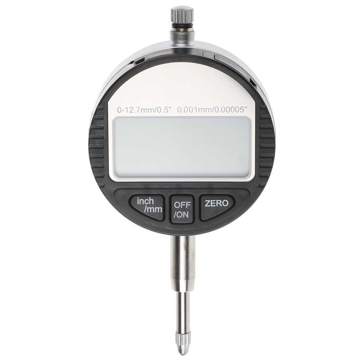 725-1426 RS PRO Imperial & Metric Dial Indicator 12.5 mm Max. Measurement, 0.001 mm Resolution, ±0.005 mm Accuracy, UKAS