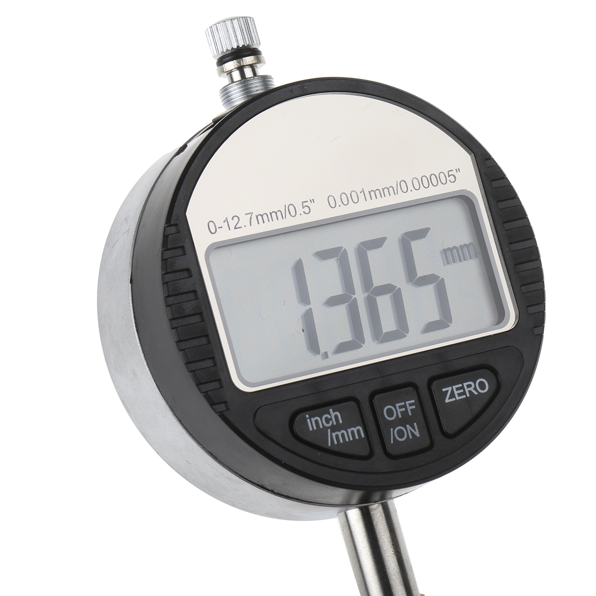 725-1426 RS PRO Imperial & Metric Dial Indicator 12.5 mm Max. Measurement, 0.001 mm Resolution, ±0.005 mm Accuracy, UKAS