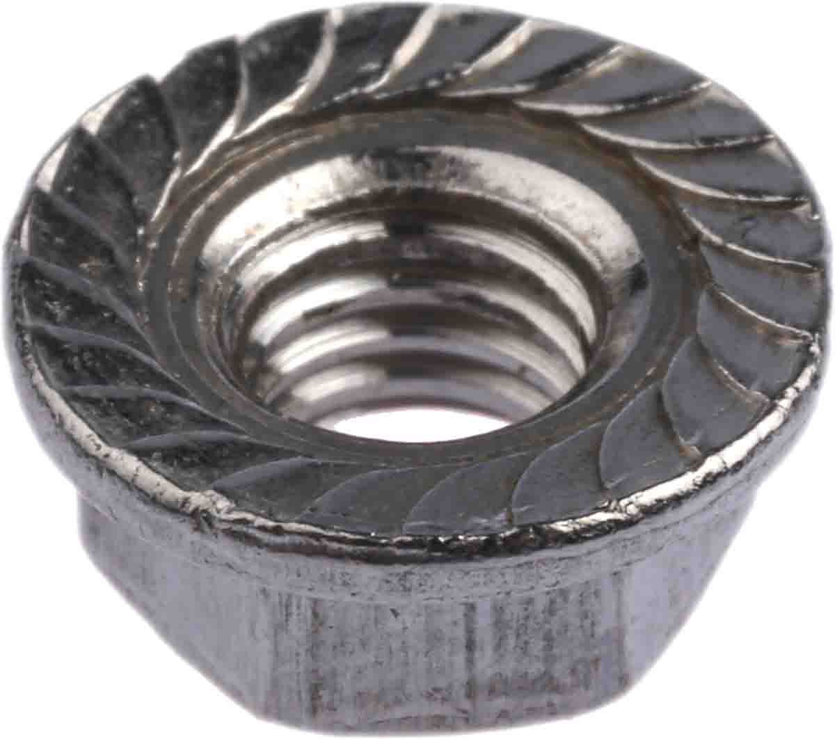 725-9650 RS PRO, Plain Stainless Steel Flanged Hex Nut, DIN 6923, Metric