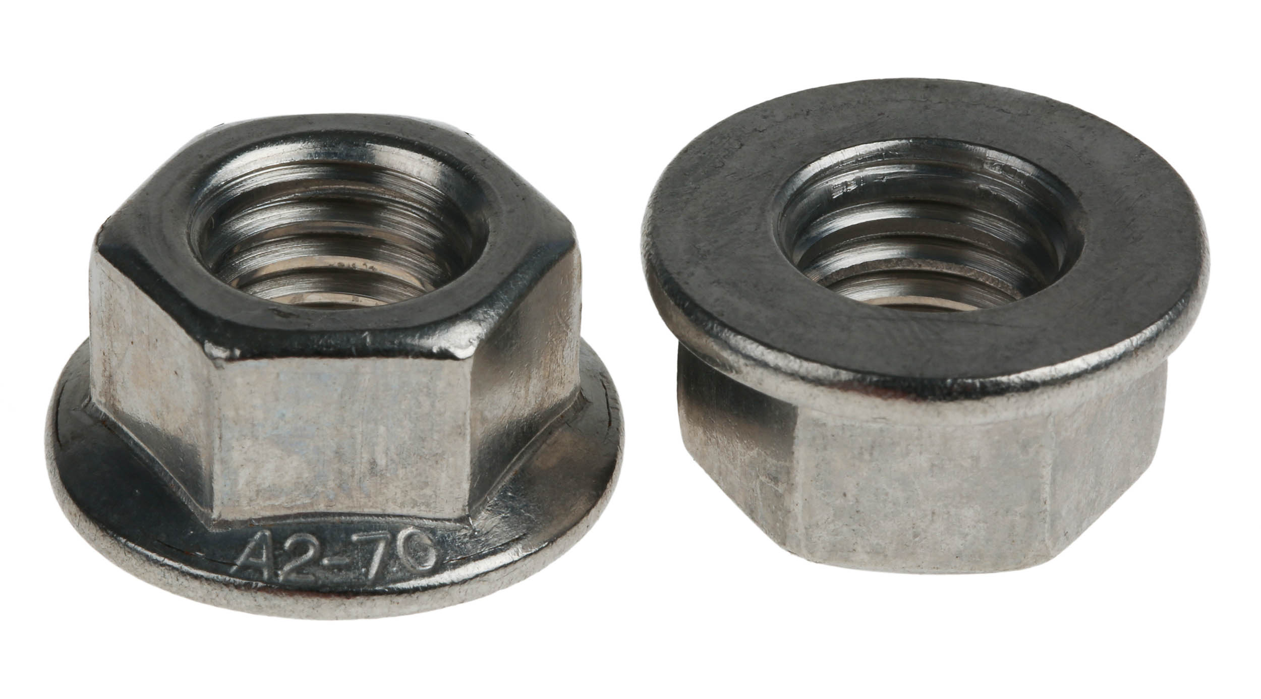 RS PRO, Plain Stainless Steel Flanged Hex Nut, DIN 6923, Metric
