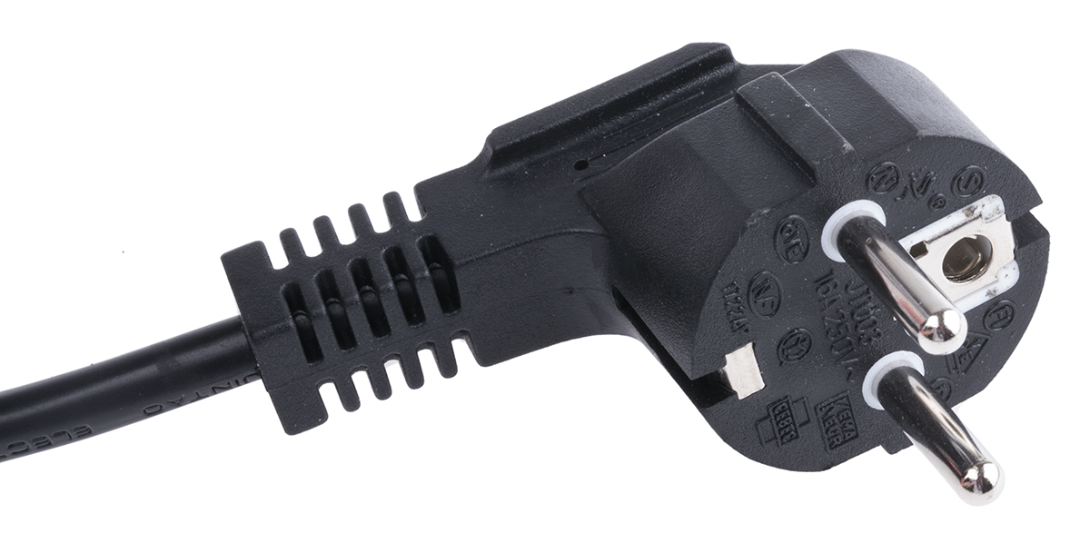 726-0085 RS PRO Test Plug Cable Entry 4 to 7 mm, 240V ac, 5A, with 1.5 m Cord Included