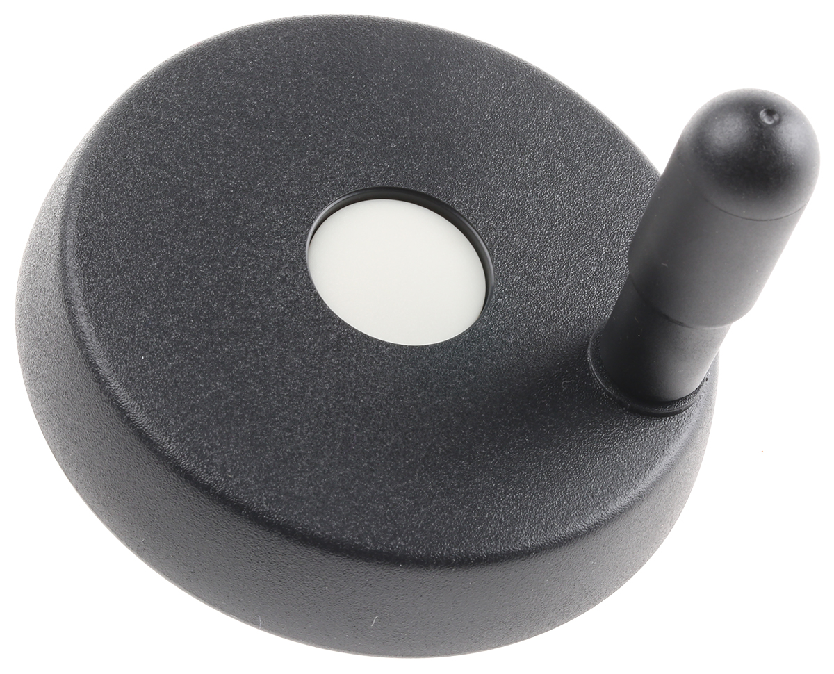 Elesa Black Technopolymer Hand Wheel, 83 mm diameter