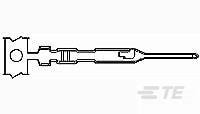 TE Connectivity AMPMODU MTE Series Pin Contact