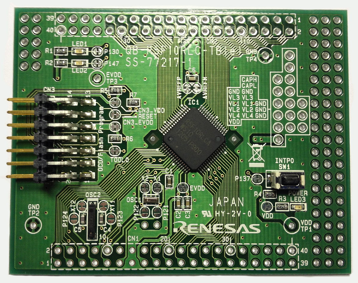 Renesas Electronics MCU Evaluation Board YQB-R5F11EFA-TB