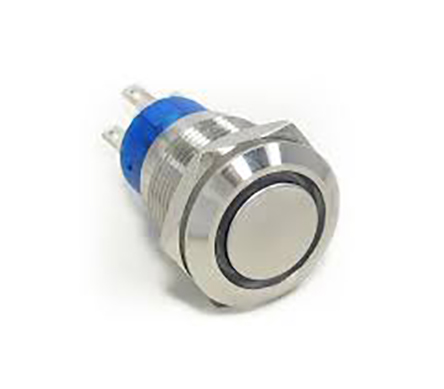 TE Connectivity Illuminated Push Button Switch, Momentary, Panel Mount, 19.2mm Cutout, DPDT, White LED, 250V ac, IP67