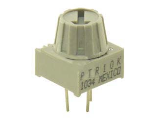 10 kΩ, Through Hole Trimmer Potentiometer, Solder Pin 0.5 W Top Adjust TT Electronics/BI, 72