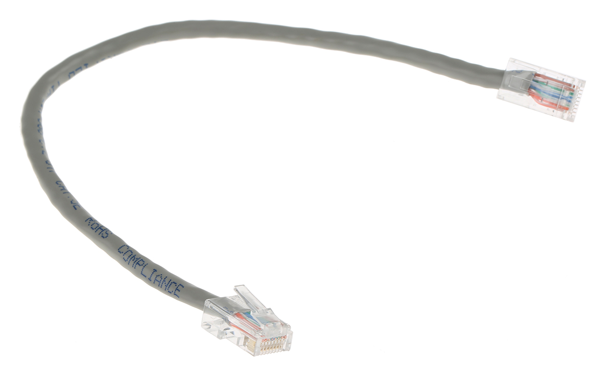 73-7770-1 Cinch 73, 300 mm Cat5e Ethernet Cable, Grey Unscreened, Unshielded