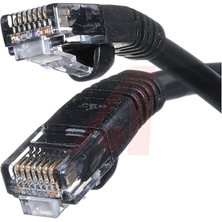 Cinch 73, 1.52 m Cat5e Ethernet Cable, Black Polyvinyl Chloride Sheath Unscreened, Unshielded