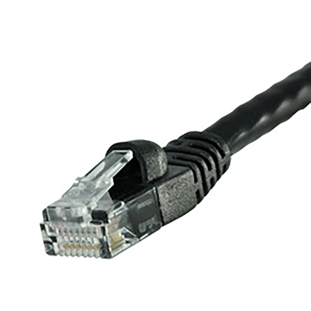 Cinch 73 Cat6 Ethernet Cable, 7.6 m, Black, Unshielded Unscreened Polyvinyl Chloride Sheath