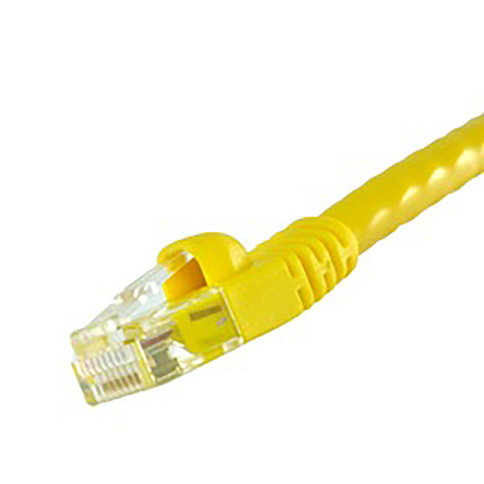 Cinch 73 Cat6 Ethernet Cable, 4.27 m, Yellow, Unshielded Unscreened Polyvinyl Chloride Sheath