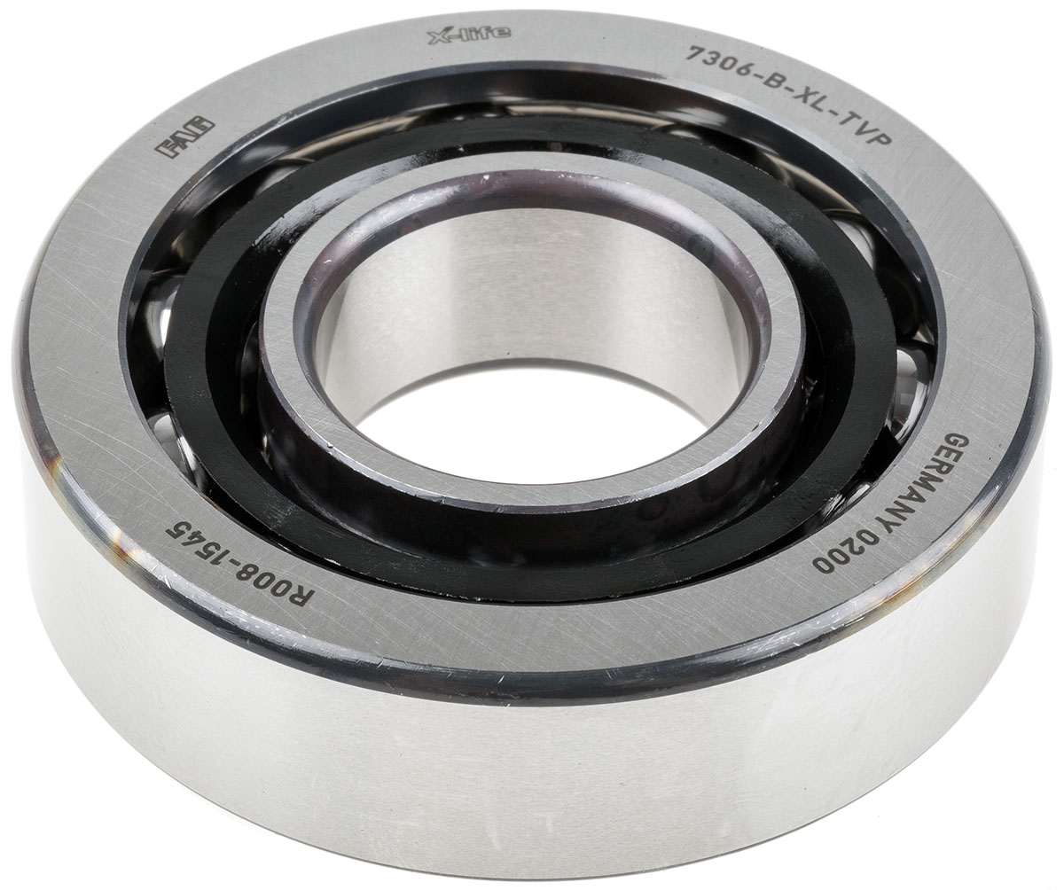 FAG 7306-B-XL-TVP 1 Row Ball Bearing - 30 mm ID, 72 mm OD 19 mm Race Width