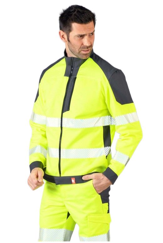 DMD 730730HVJT Yellow, Grey, Breathable, Durable, Strain Resistant Jacket Zipper, S 1 EA