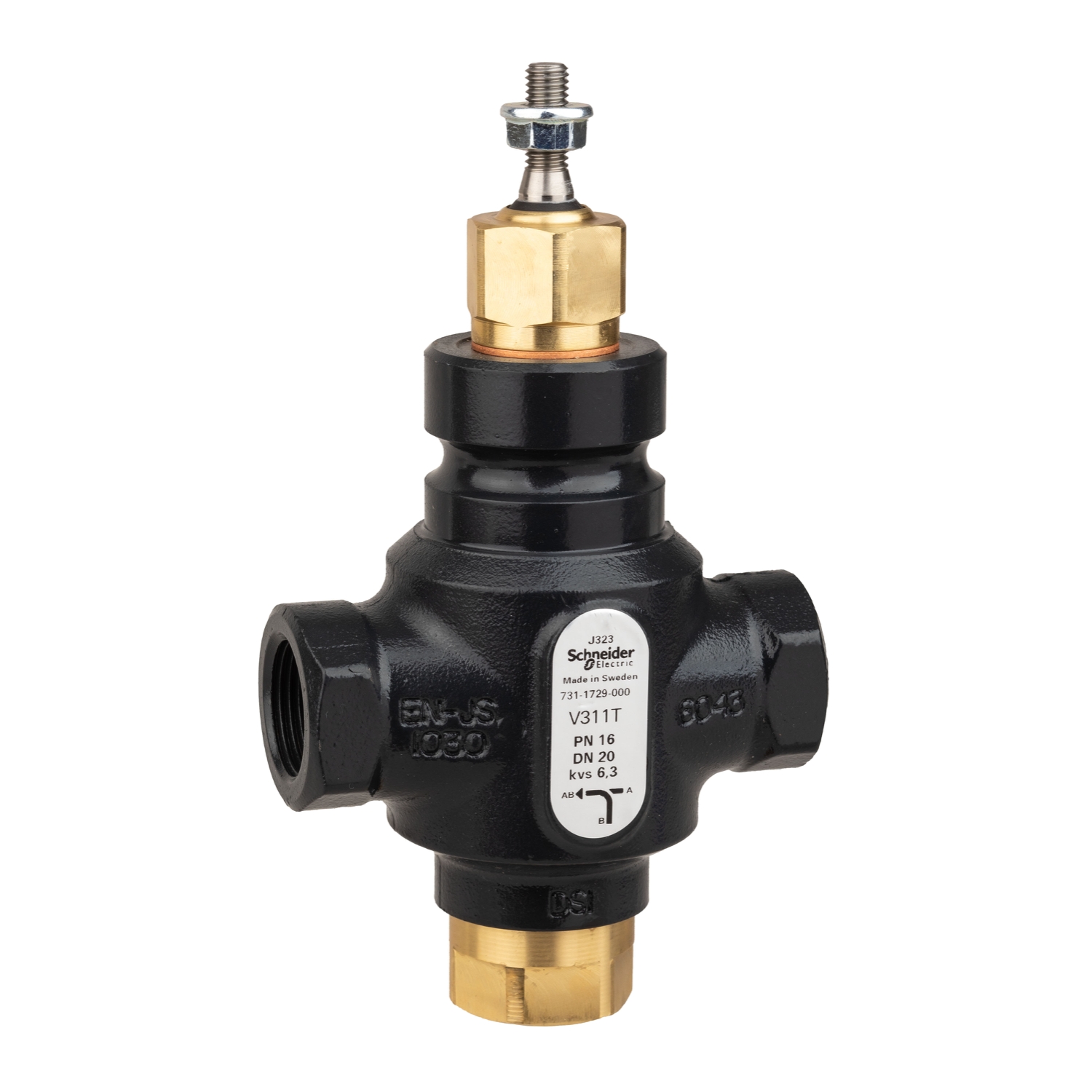 Schneider Electric Cast Iron Globe Valve 7311729000, Rp Internal 399.9 kPa