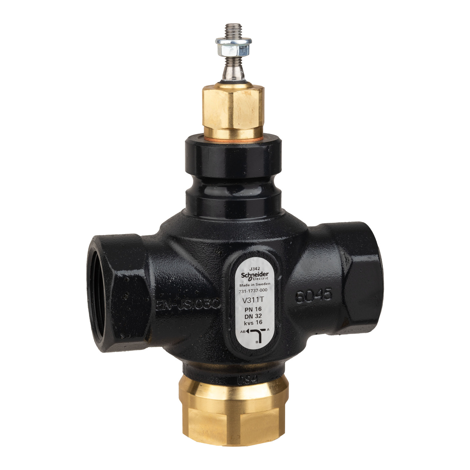 Schneider Electric Cast Iron Globe Valve 7311737000, Rp Internal 399.9 kPa