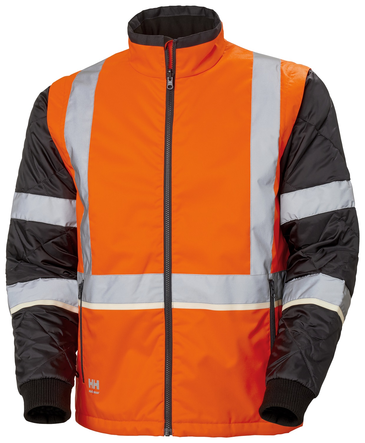 Helly Hansen Green, Yellow, White, Black Unisex Hi Vis Jacket, S