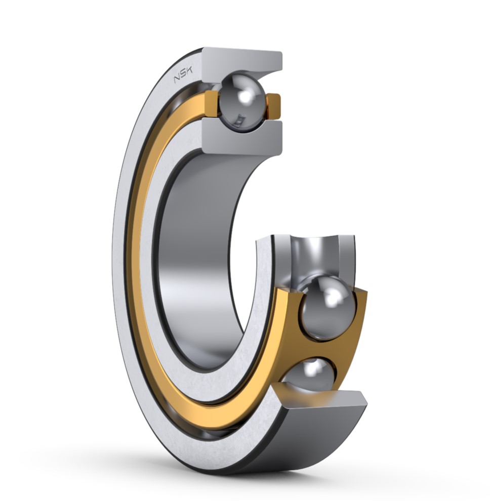NSK 7324BG 1 Row Angular Contact Ball Bearing - 120 mm ID, 260 mm OD 55 mm Race Width