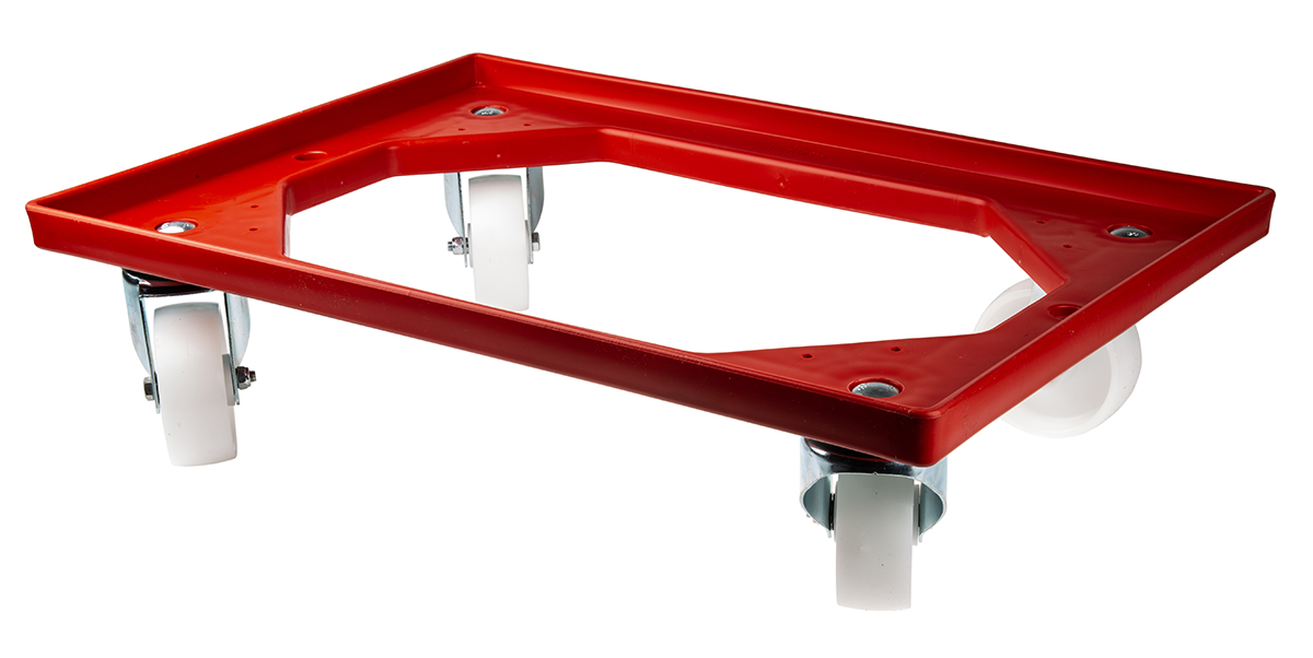 RS PRO ABS Dolly, 250 kg Load, 420mm W x 625 mm L x 160 mm H