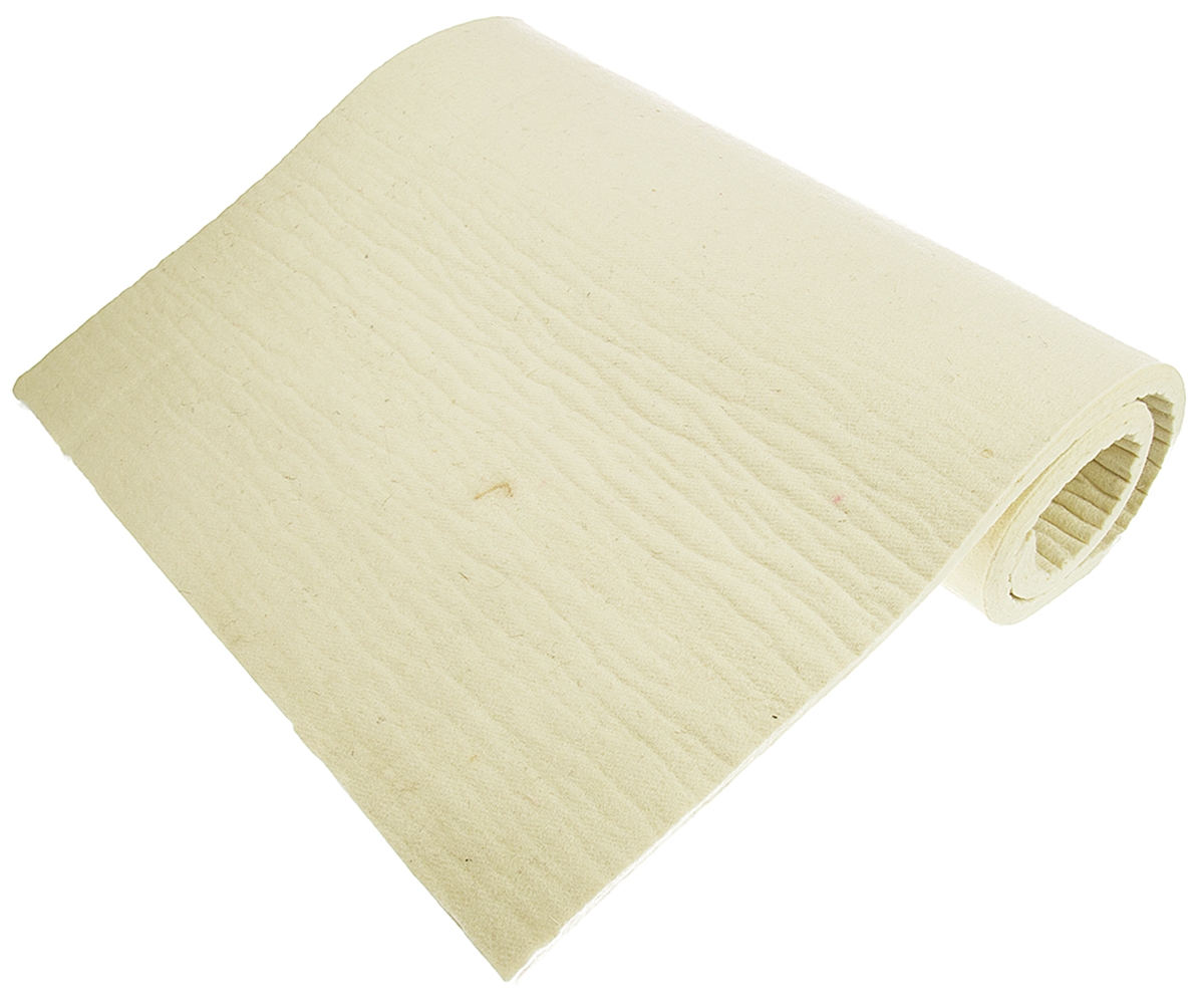 RS PRO Viscose, Wool Felt Sheet, 1 m x 500mm x 12.5 mm