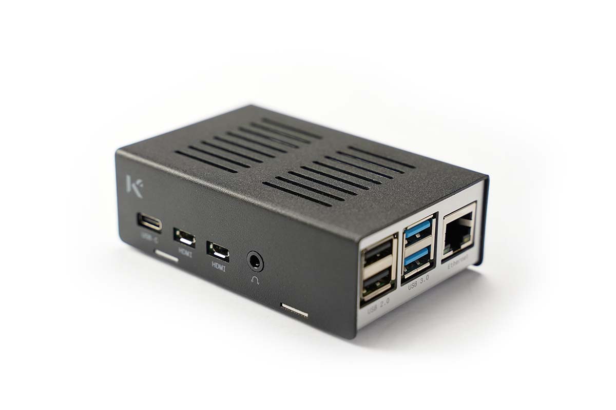 KKSB Aluminium Raspberry Pi Case in Black, Grey