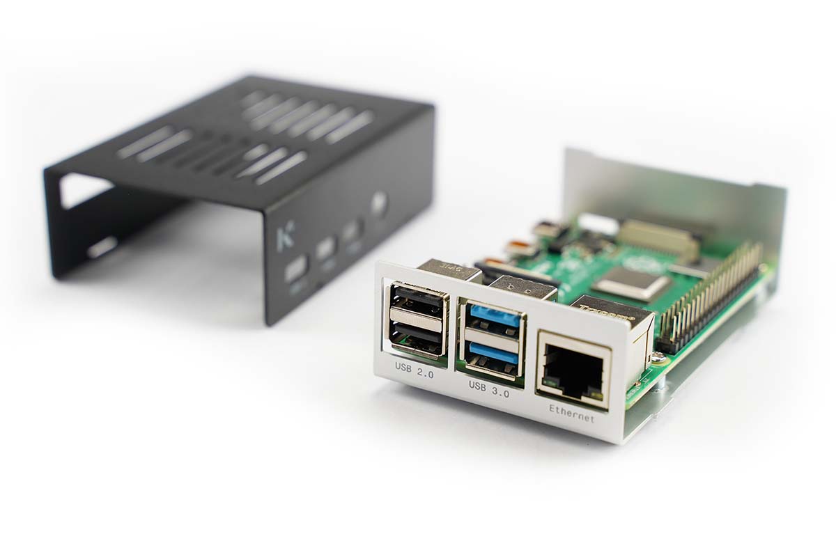 7350001160627 KKSB Aluminium Raspberry Pi Case in Black, Grey