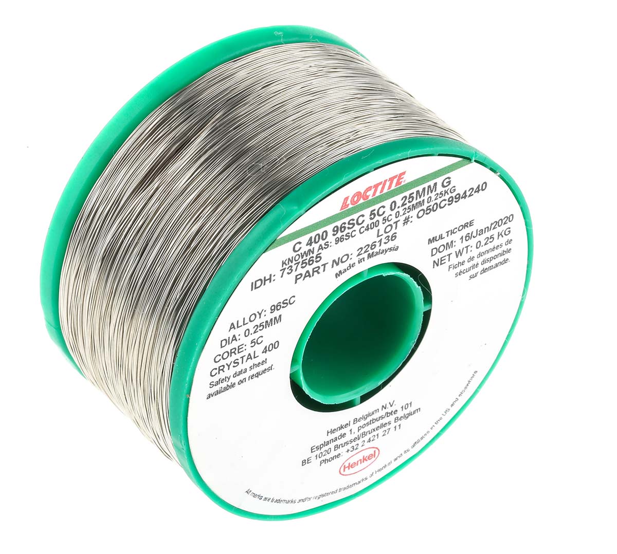 737565 Multicore Wire, 0.25 mm Lead Free Solder, 217 °C Melting Point