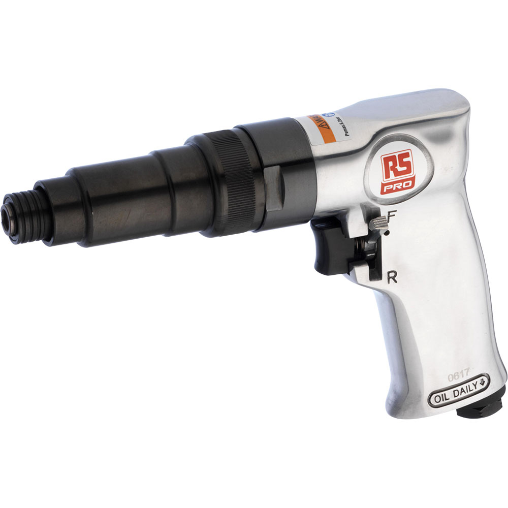 RS PRO APT407 Pistol Grip Air Screwdriver, 1/4 in Air Inlet (BSP), 113 L/min, 1800rpm