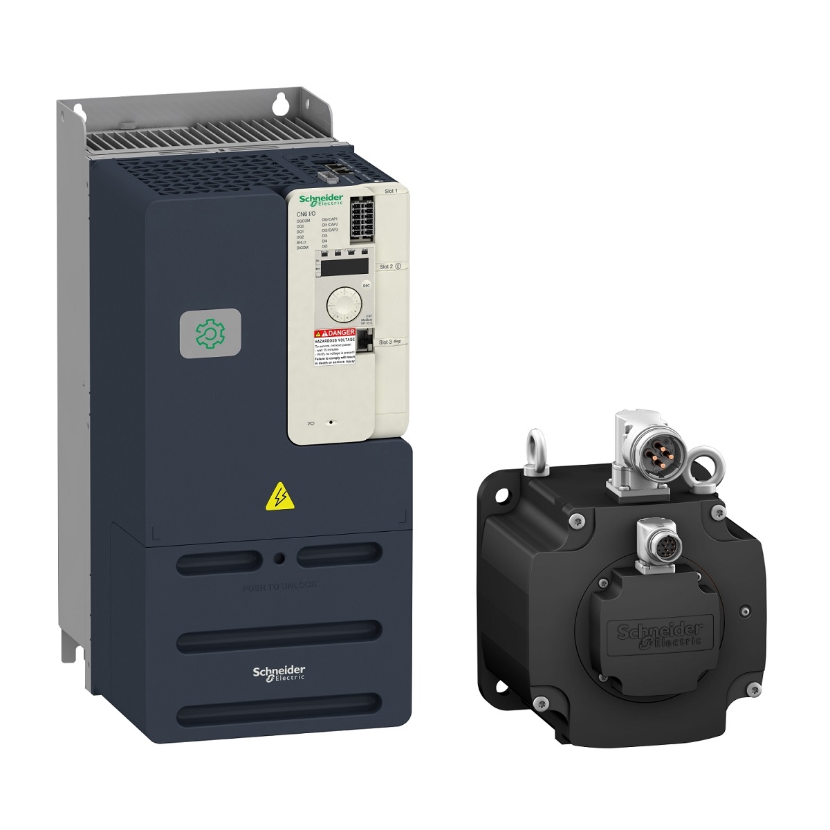 Schneider Electric 7 kW Servo Drive, 200→240 V, 380→480 V, 3 Phase, 23.5 A, Encoder Feedback Function,